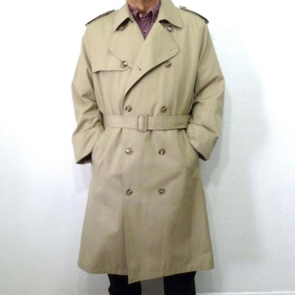 Vintage Misty Harbor Khaki Trenchcoat M